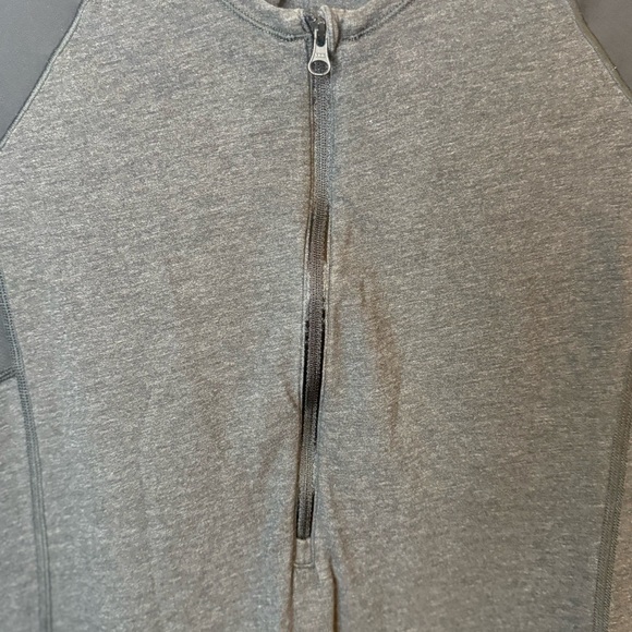Lululemon Spincity Long Sleeve Top Women Size 6 Heathered Black Half Zip Wicking - Picture 6 of 6